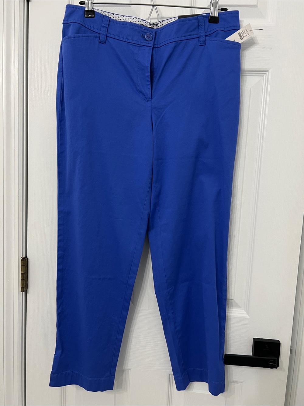 Talbots Royal Blue Perfect Crop Pants NWT!